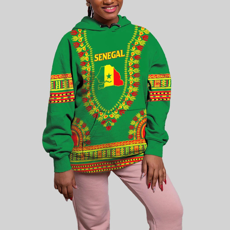 Senegal Traditional Dashiki, African Hoodie For Men Women