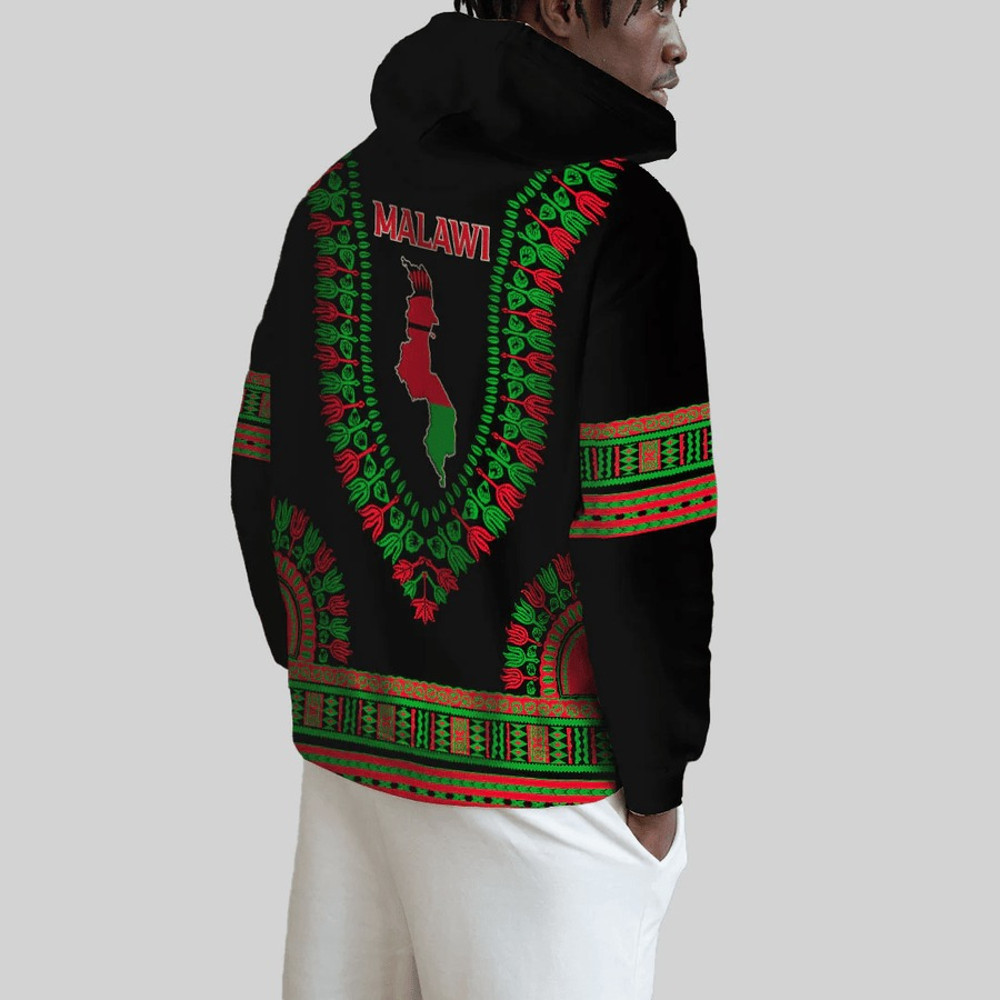 Malawi Traditional Dashiki, African Hoodie For Men Women