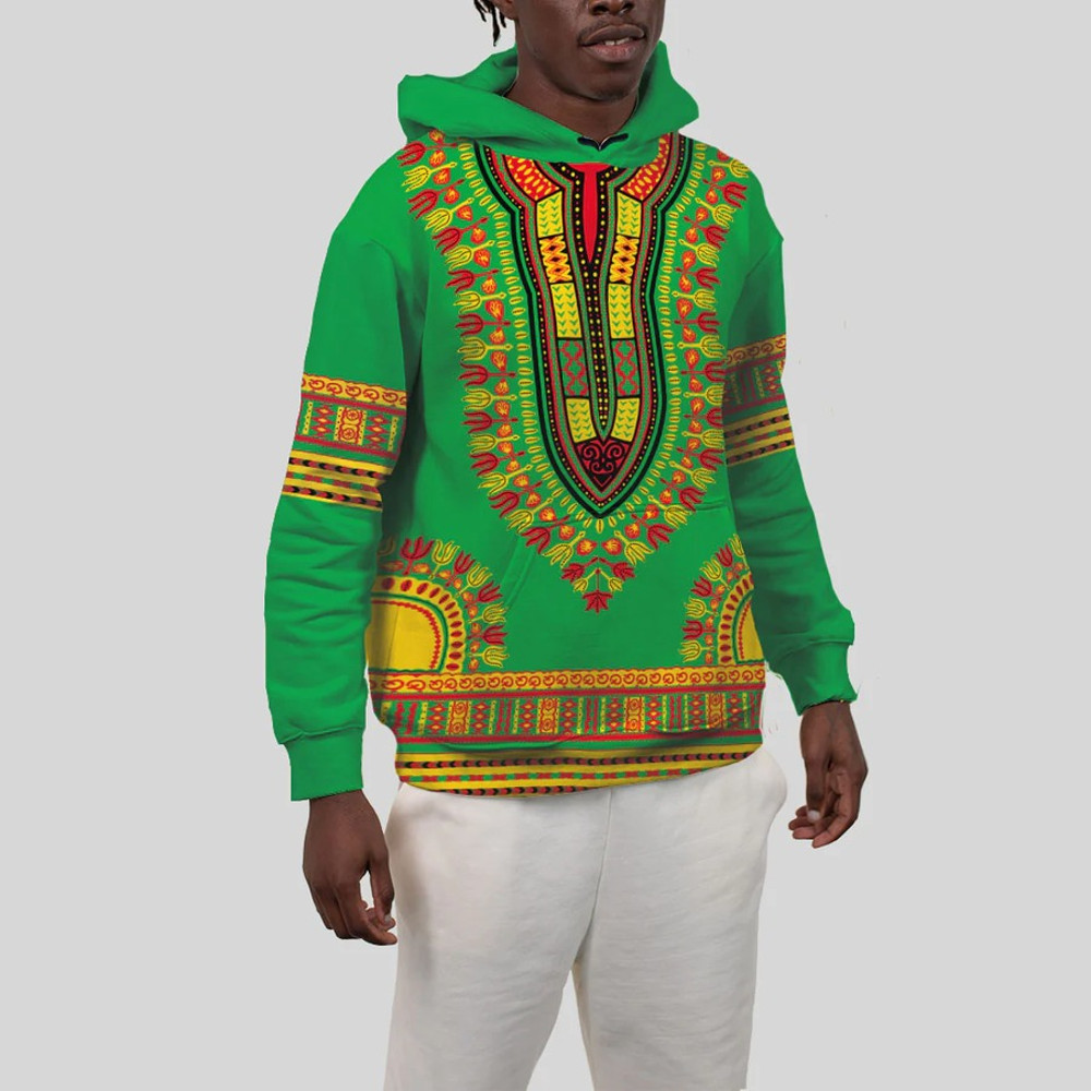 Guinea Bissau Traditional Dashiki, African Hoodie For Men Women