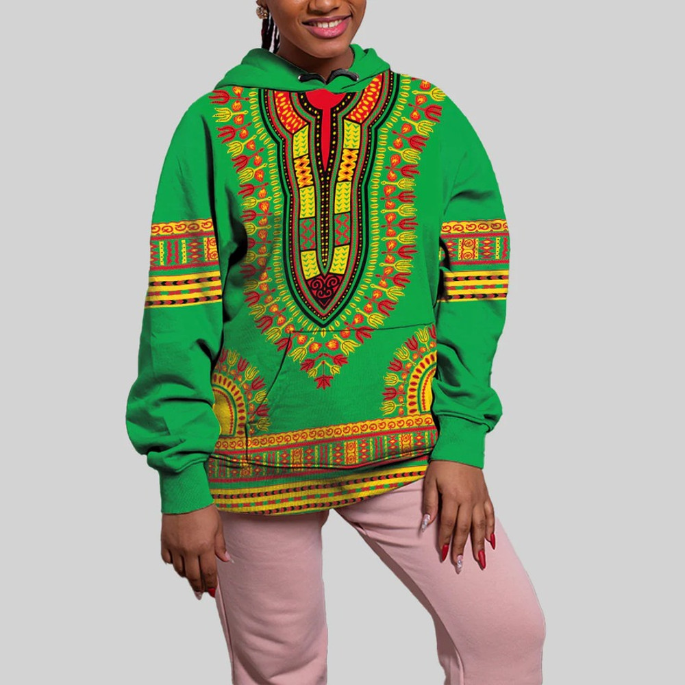 Guinea Bissau Traditional Dashiki, African Hoodie For Men Women