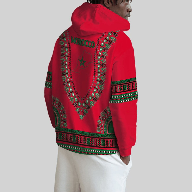 Morocco Traditional Dashiki, African Hoodie For Men Women