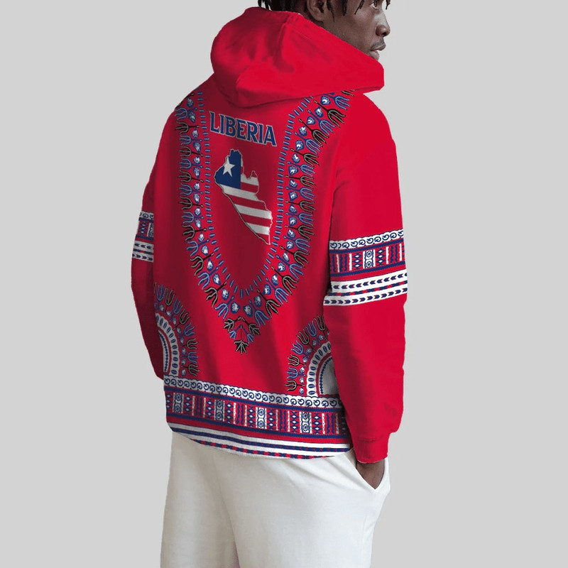 Liberia Traditional Dashiki, African Hoodie For Men Women