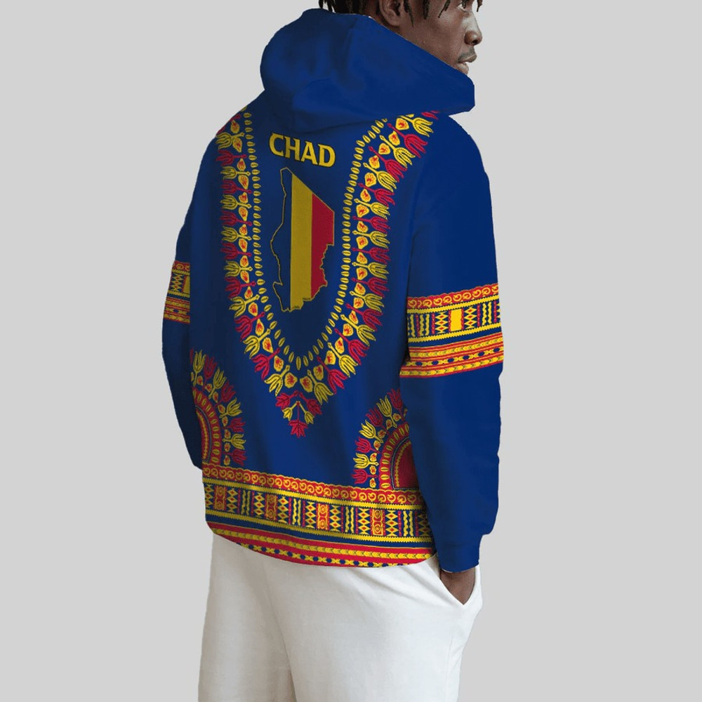 Chad Traditional Dashiki, African Hoodie For Men Women
