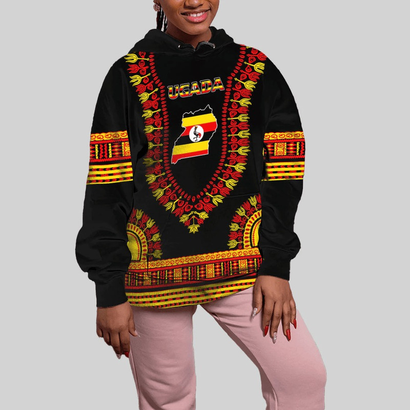 Uganda Traditional Dashiki, African Hoodie For Men Women