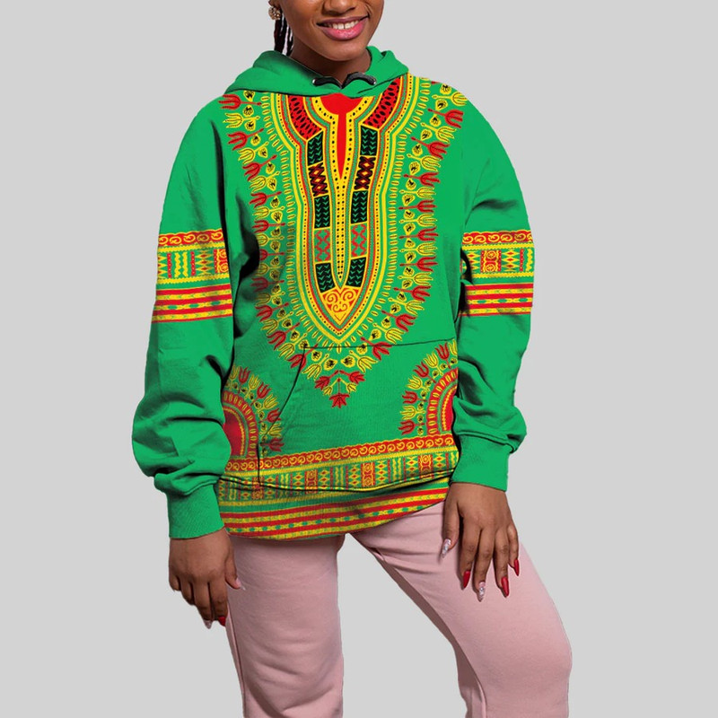 Mauritania Traditional Dashiki Hoodie, African Hoodie For Men Women