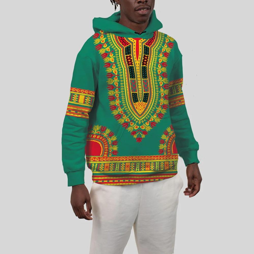 Cameroon Traditional Dashiki Hoodie, African Hoodie For Men Women