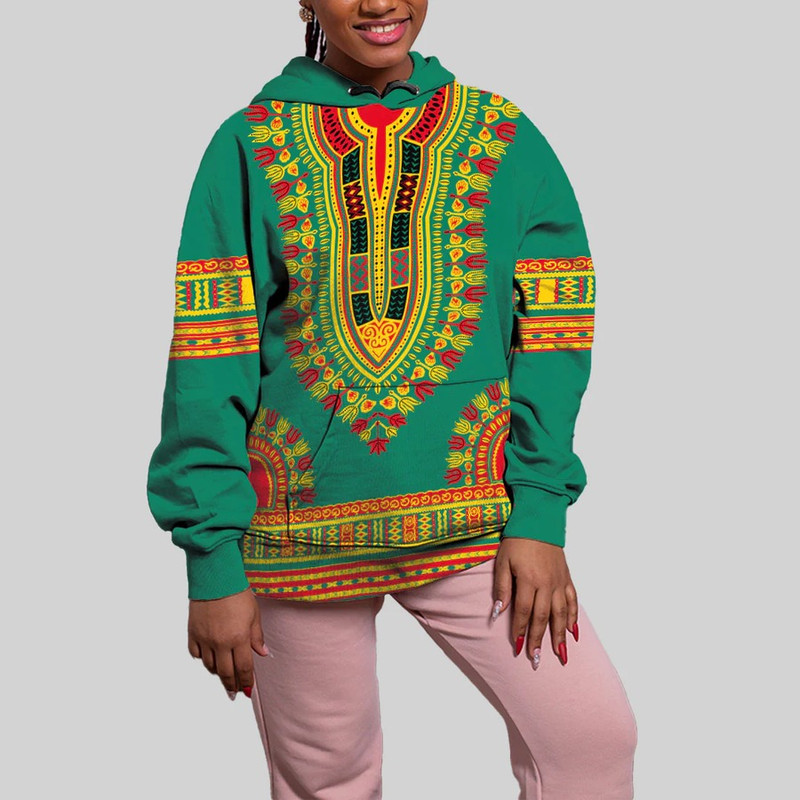 Cameroon Traditional Dashiki Hoodie, African Hoodie For Men Women