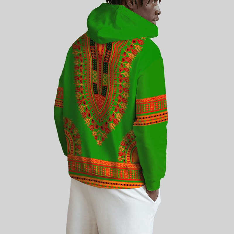 Zambia Traditional Dashiki Hoodie, African Hoodie For Men Women