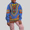 Eswatini Traditional Dashiki Hoodie, African Hoodie For Men Women