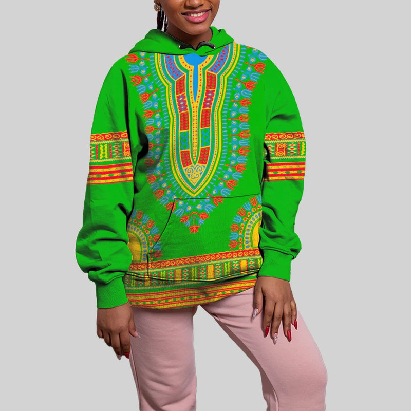 Eritrea Traditional Dashiki Hoodie, African Hoodie For Men Women