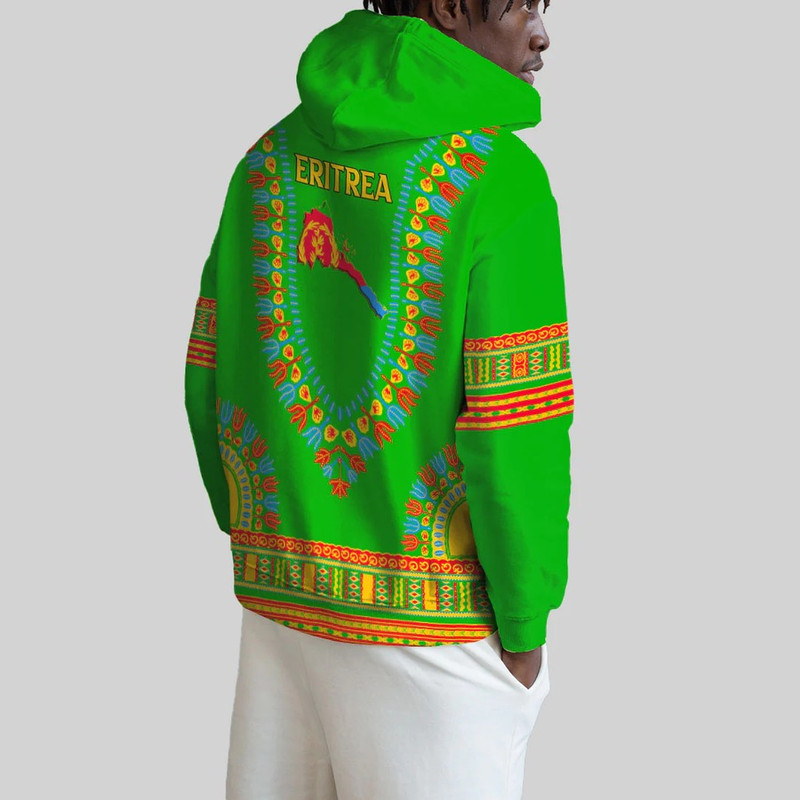 Eritrea Traditional Dashiki Hoodie, African Hoodie For Men Women