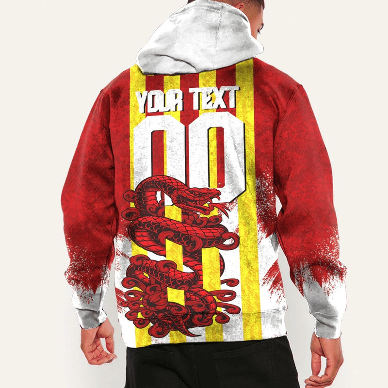Tigray - Red Version - Ethiopia National Regional States Hoodie Snake Jersey, African Hoodie For Men Women