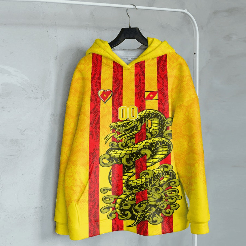 Amhara - Yellow Version - Ethiopia National Regional State Hoodie Snake Jersey, African Hoodie For Men Women