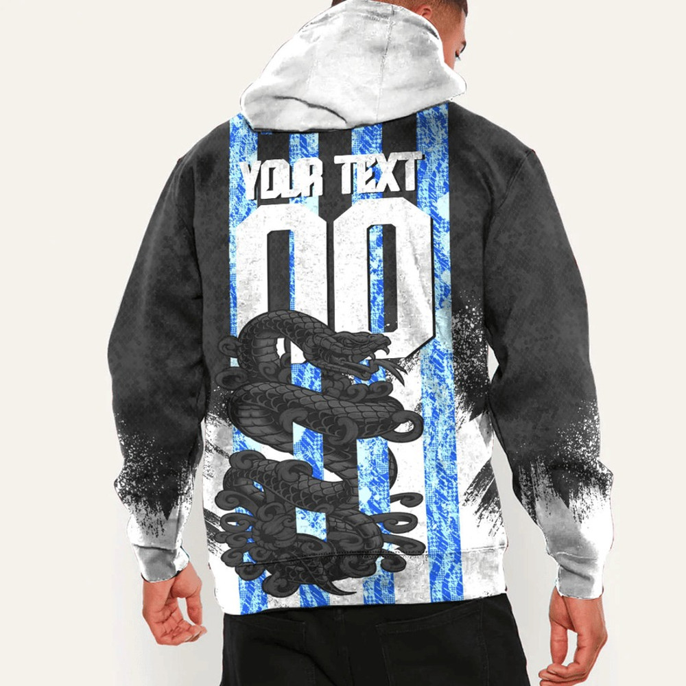 Botswana - Black Version Hoodie Snake Jersey, African Hoodie For Men Women