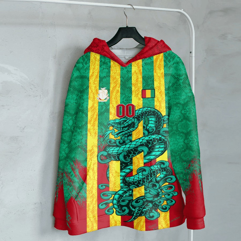 Guinea - Green Version Hoodie Snake Jersey, African Hoodie For Men Women