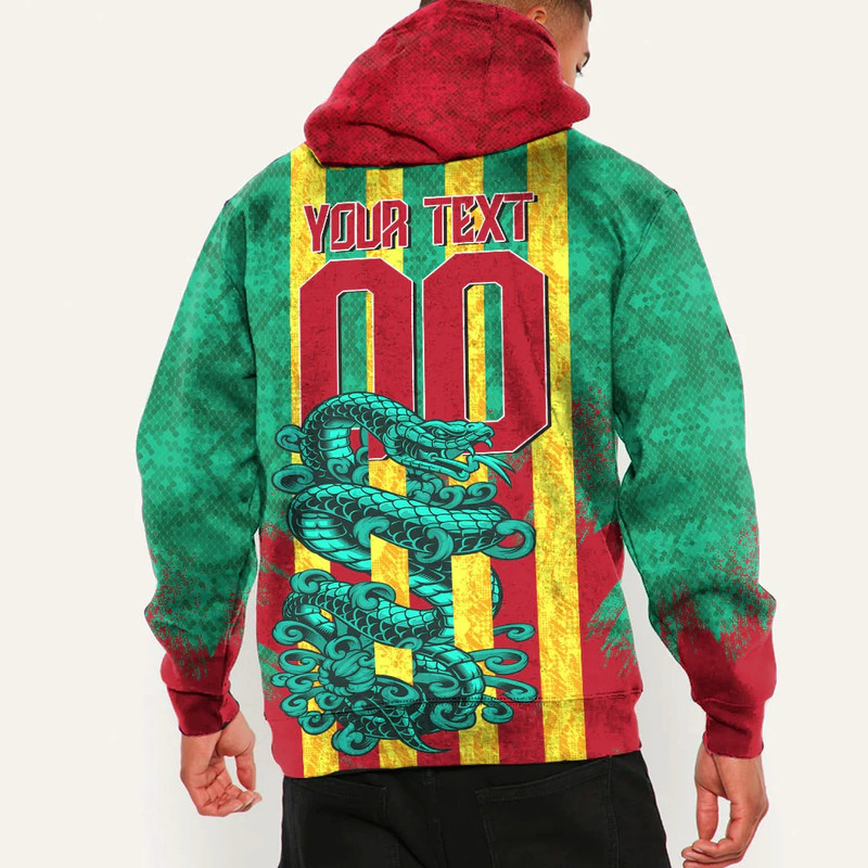 Guinea - Green Version Hoodie Snake Jersey, African Hoodie For Men Women