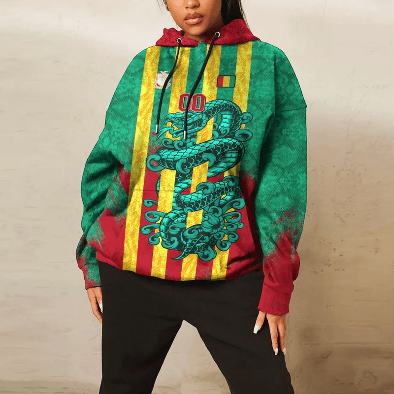 Guinea - Green Version Hoodie Snake Jersey, African Hoodie For Men Women