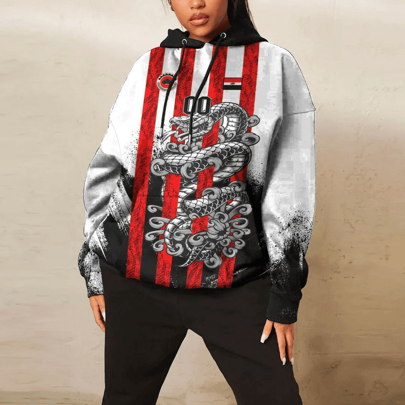 Oromia - White Version - Ethiopia National Regional State Hoodie Snake Jersey, African Hoodie For Men Women