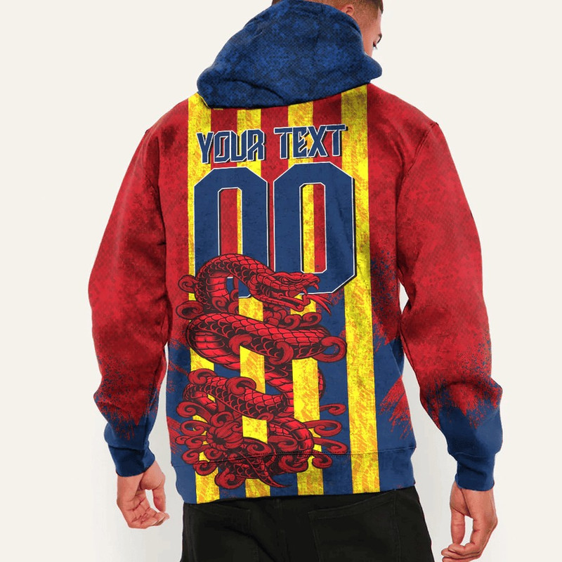 Chad - Red Version Hoodie Snake Jersey, African Hoodie For Men Women