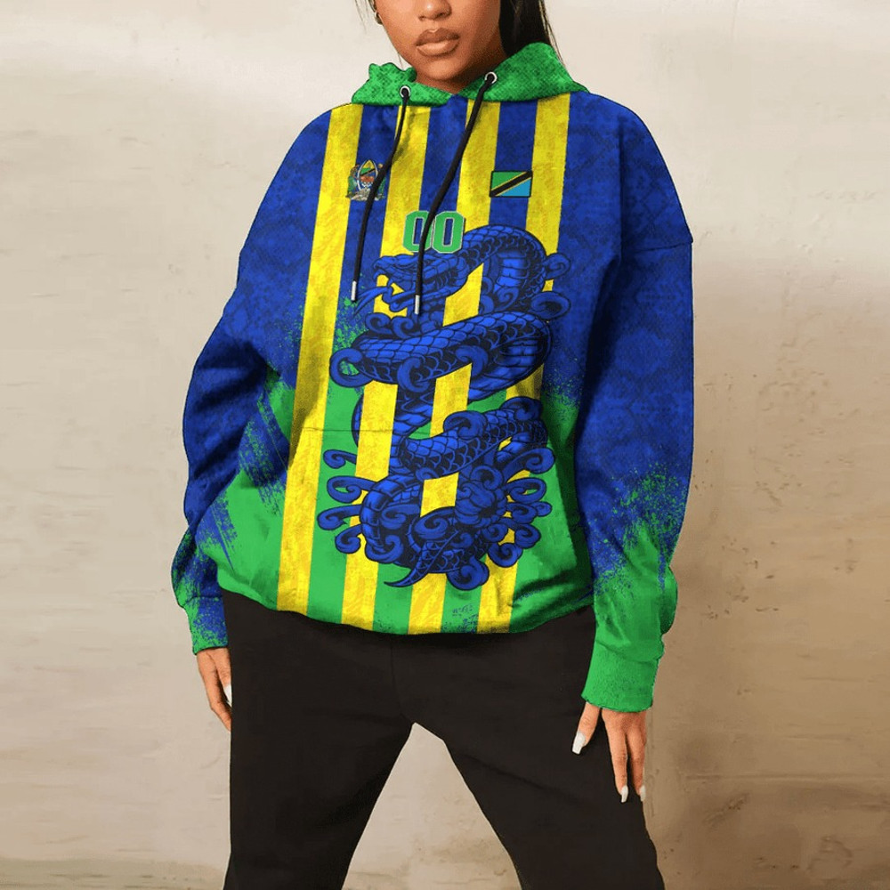 Tanzania Hoodie Snake Jersey, African Hoodie For Men Women