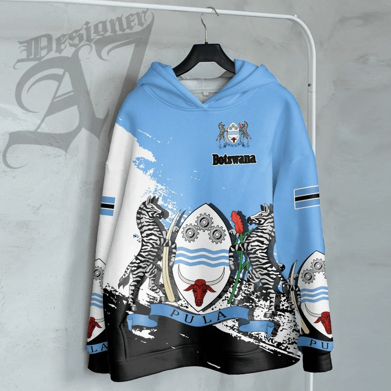 Botswana Special Hoodie, African Hoodie For Men Women