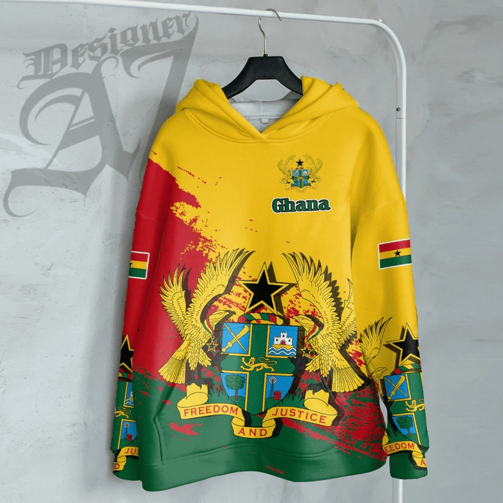 Ghana Special Hoodie, African Hoodie For Men Women