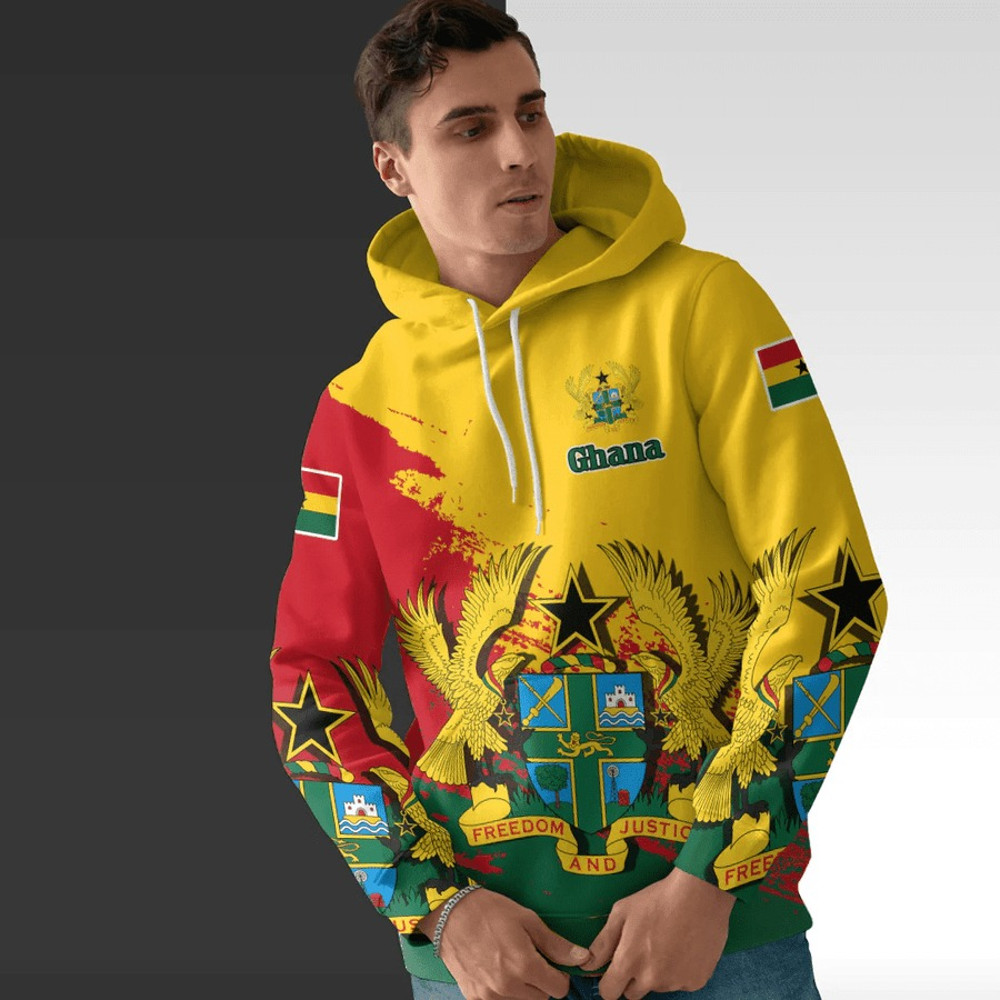 Ghana Special Hoodie, African Hoodie For Men Women