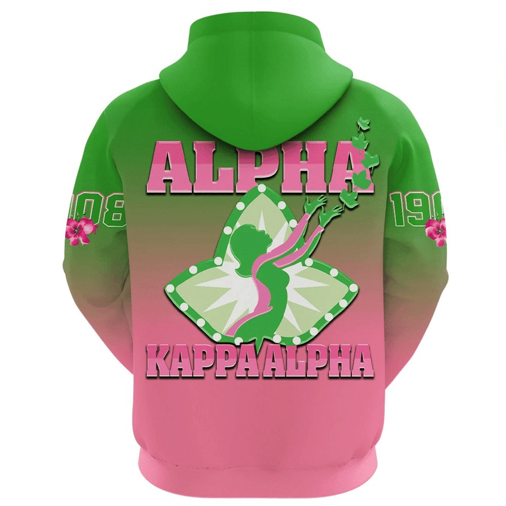 AKA Sorority Gradient Hoodie, African Hoodie For Men Women