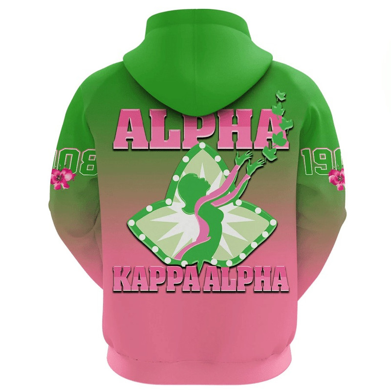 AKA Sorority Gradient Hoodie, African Hoodie For Men Women