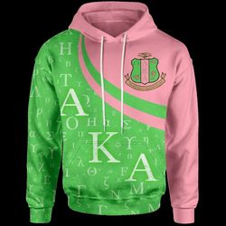 aka sorority greek letter hoodie, african hoodie for men women