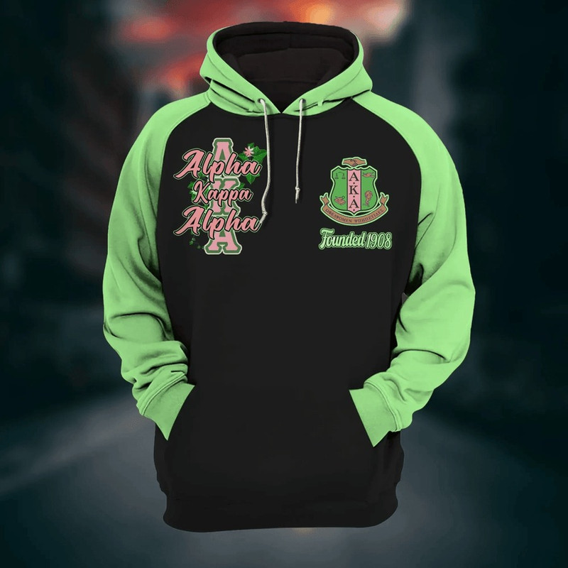 AKA Sorority Girl And Flowers Hoodie, African Hoodie For Men Women