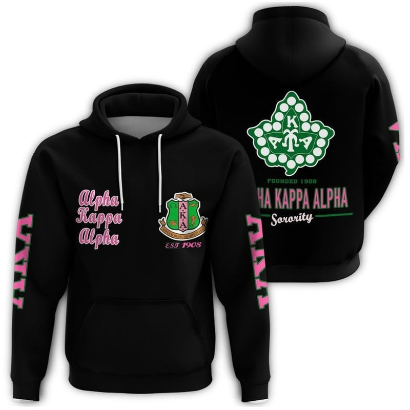 Ivy League AKA Sorority Est 1908 Hoodie, African Hoodie For Men Women