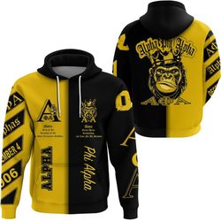 alpha phi alpha unique hoodie, african hoodie for men women