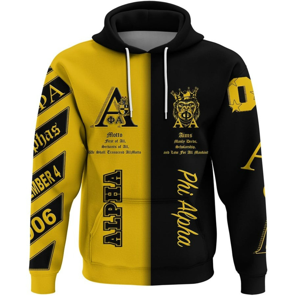 Alpha Phi Alpha Unique Hoodie, African Hoodie For Men Women
