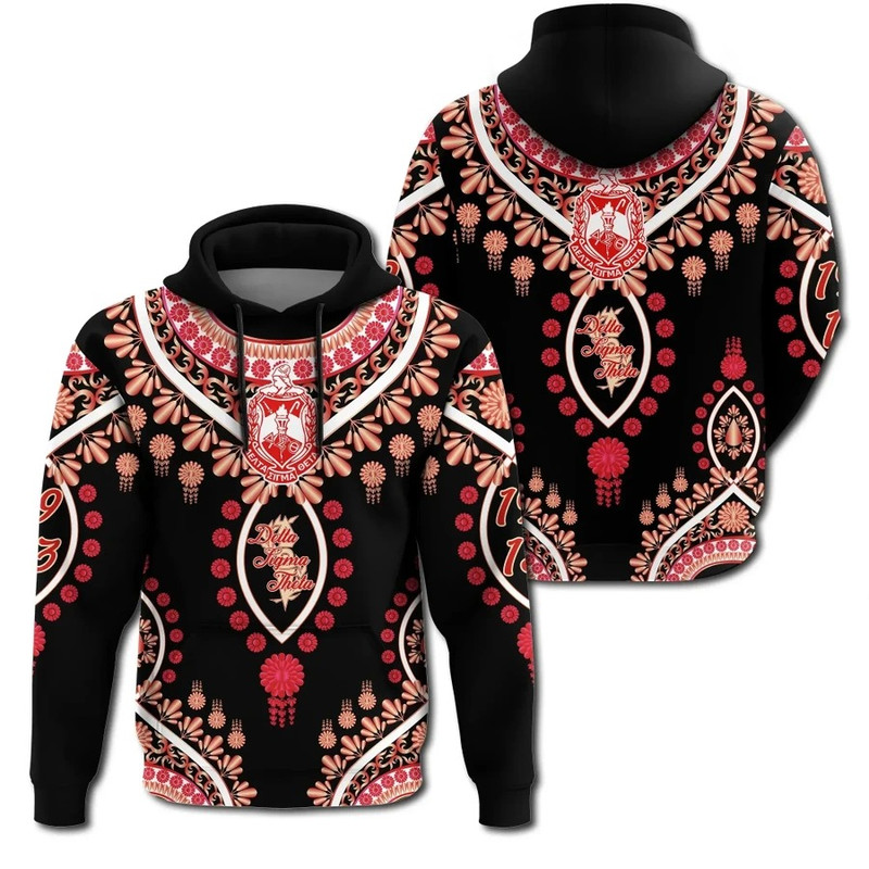Delta Sigma Theta Soro Dashiki Hoodie, African Hoodie For Men Women