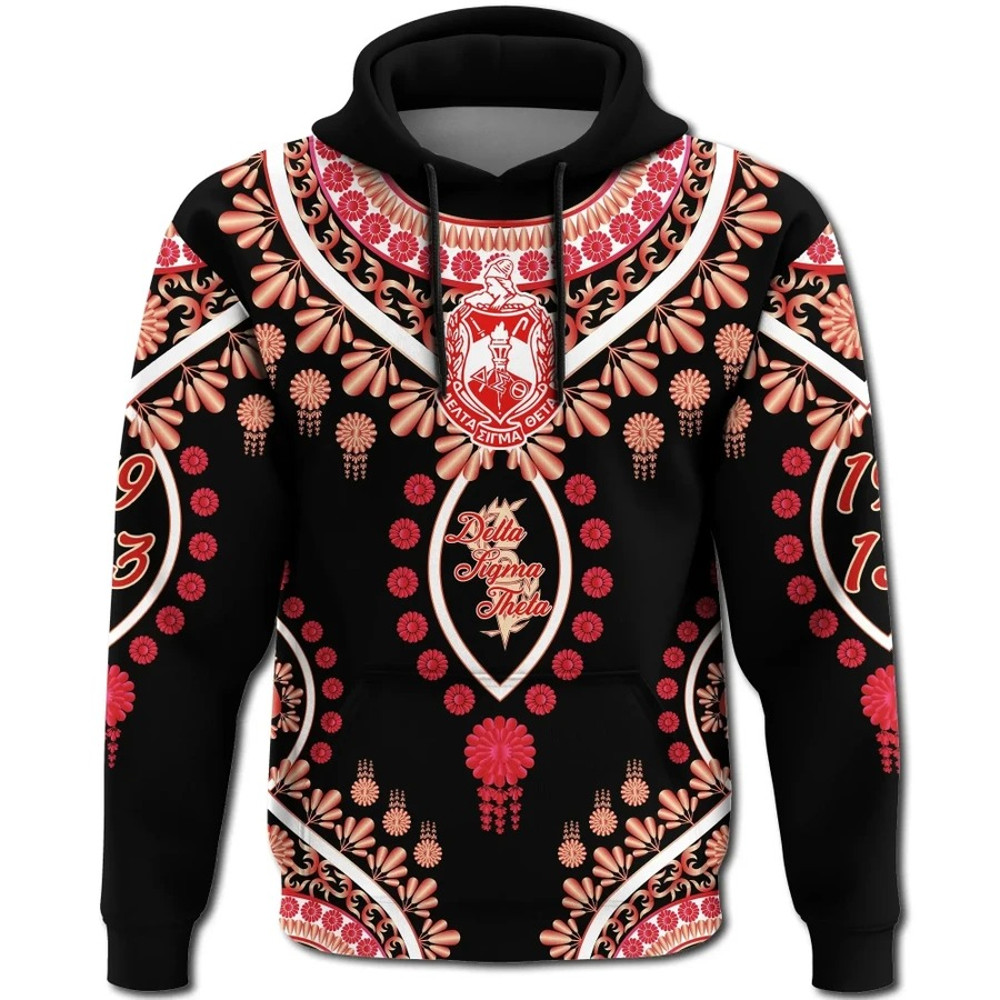 Delta Sigma Theta Soro Dashiki Hoodie, African Hoodie For Men Women