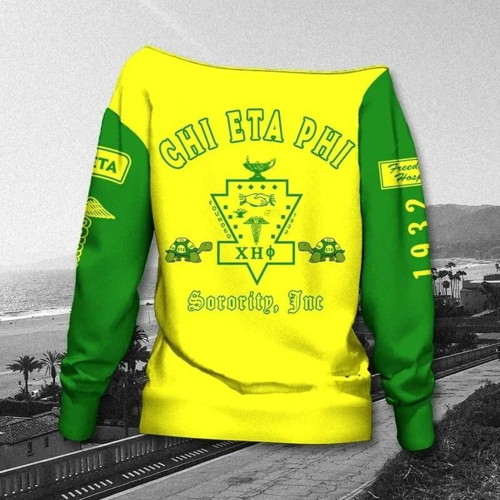 Chi Eta Phi Sorority 1932 Women Off Shoulder, African Women Off Shoulder For Women