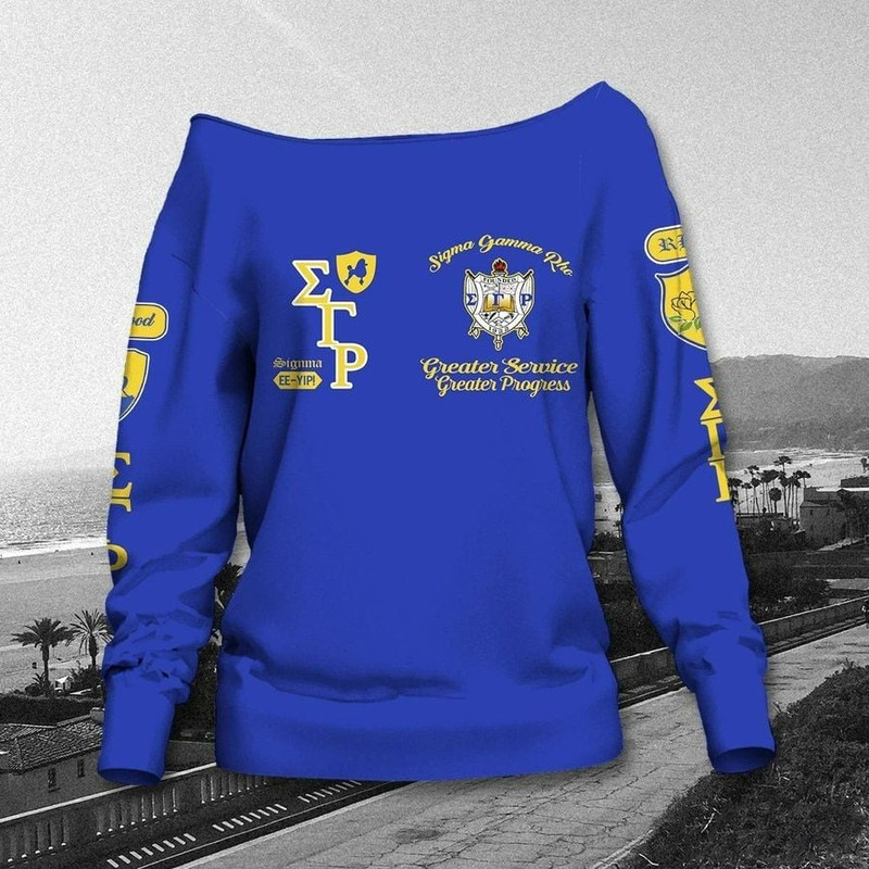 Sigma Gamma Rho Sorority Inc Women Off Shoulder Sweatshirt, African Women Off Shoulder For Women