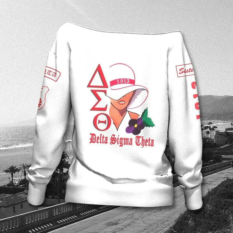 Woman Flower Delta Sigma Theta Women Off Shoulder, African Women Off Shoulder For Women