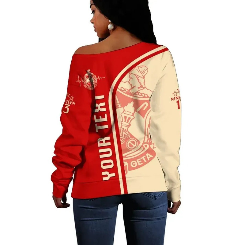 Personalised Delta Sigma Theta In My Heart Women Off Shoulder, African Women Off Shoulder For Women
