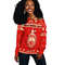Delta Sigma Theta Christmas Offshoulder, African Women Off Shoulder For Women