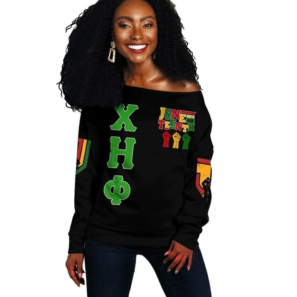 Chi Eta Phi Juneteenth Freedom Off Shoulder, African Women Off Shoulder For Women