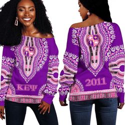 KEP Dashiki Off Shoulder Sweaters, African Women Off Shoulder For Women