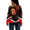 African American Flag Malcolm X Ver2 Women Off Shoulder, African Women Off Shoulder For Women