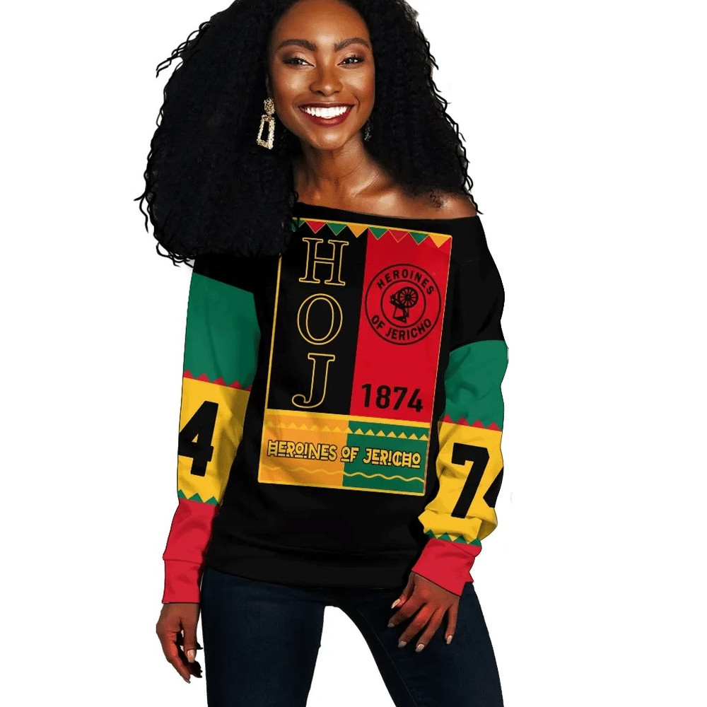 Heroines Of Jericho Black History Month Offshoulder, African Women Off Shoulder For Women