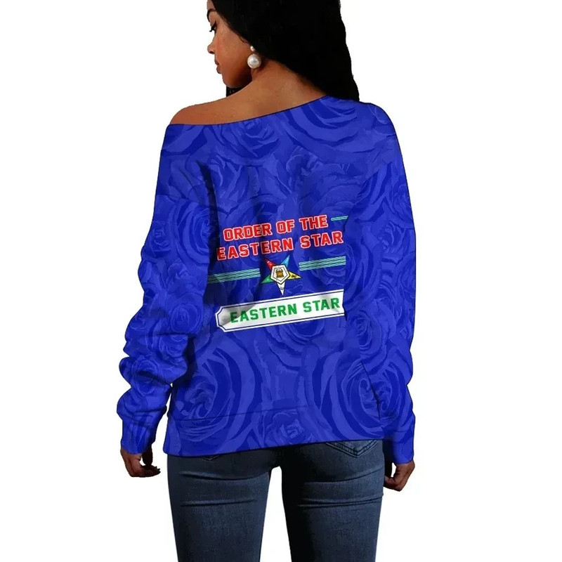Order Of The Eastern Star Rose Peals Offshoulder, African Women Off Shoulder For Women