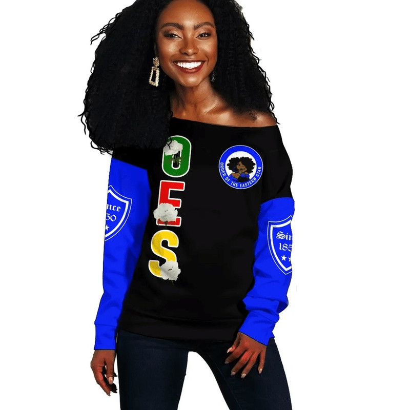 Order Of The Eastern Star White Rose Offshoulder, African Women Off Shoulder For Women