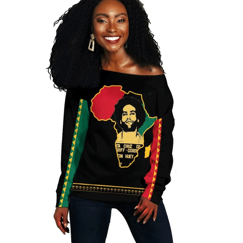 Huey P. Newton Black History Month Offshoulder, African Women Off Shoulder For Women