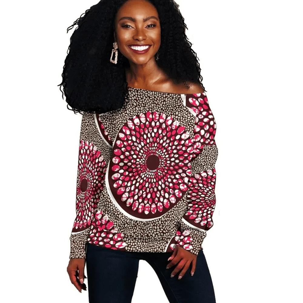 Ankara The Iron Sheets Offshoulder, African Women Off Shoulder For Women