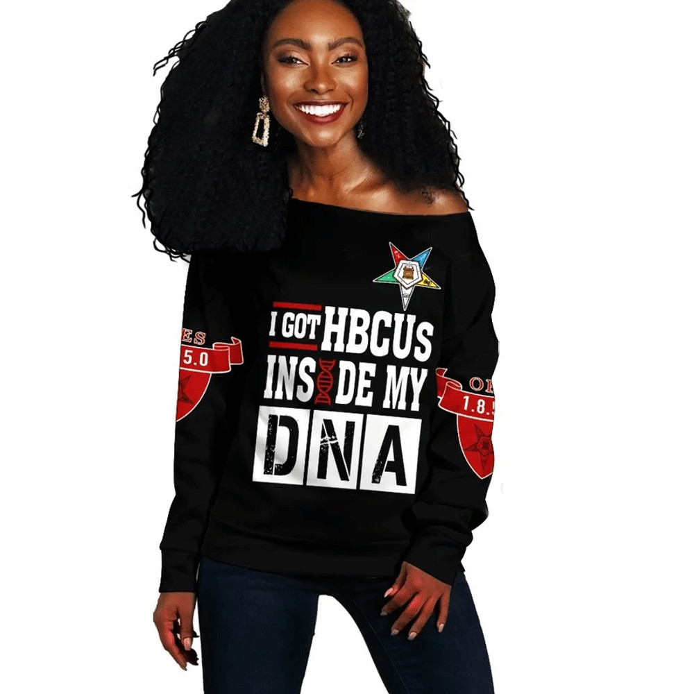 Order of the Eastern Star HBCU DNA Offshoulder, African Women Off Shoulder For Women